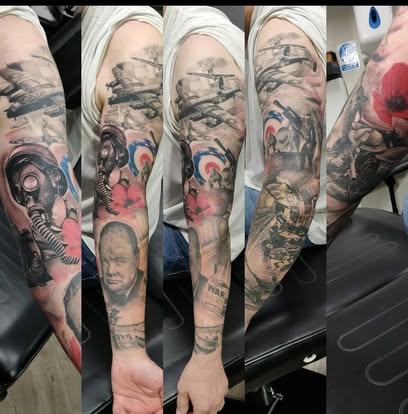 Military themed sleeve